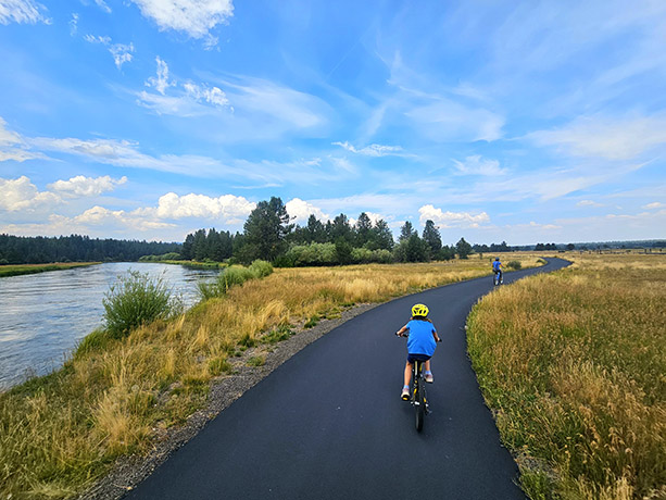 Biking around Sunriver